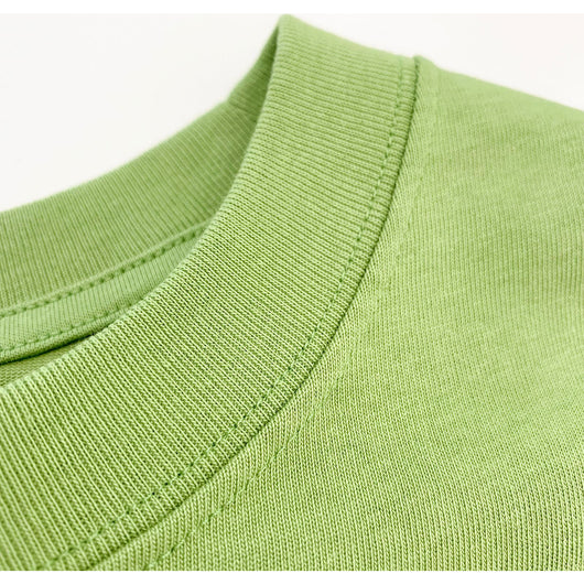 Vestido Mini Verde con Detalles de Tul y Diseño T-shirt - Image 8