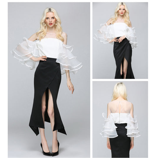 Blusa con Mangas Acampanadas
