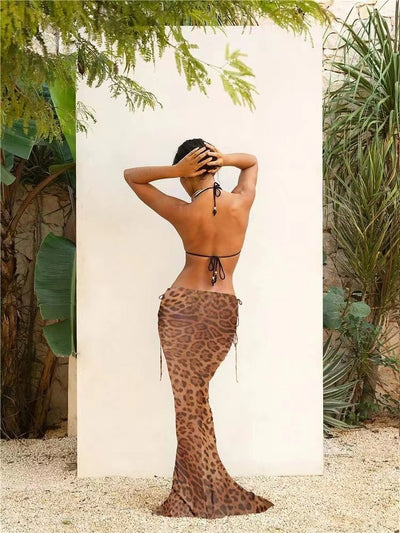 Traje de Baño Falda Estampada con Tirantes Ajustables - Image 15