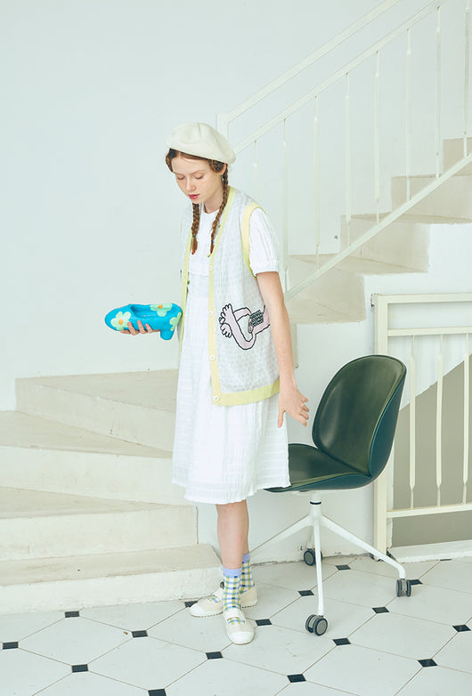 Chaleco Tejido Estilo Colegiala Japonés - Image 3