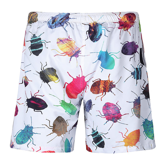 Pantalones Cortos de Playa con Estampado 3D de Insectos - Diseño Moderno y Versátil