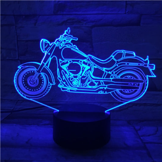 Lámpara Nocturna 3D de Motocicleta
