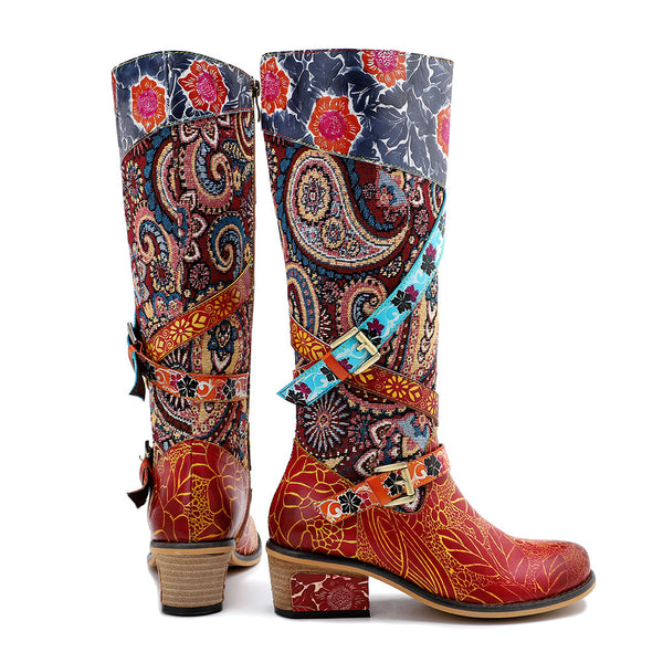 Botas Retro Estilo Industrial Talla Grande para Mujer