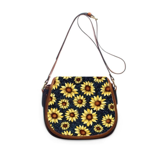 Bolso de Cuero para Mujer con Estampado de Girasoles - Image 16