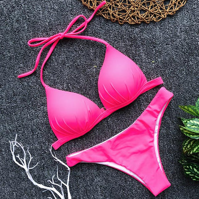 Bikini Enterizo Escote Halter Ajustable - Image 8