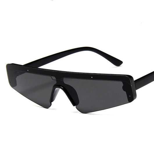 Brown mirror Siamese sport sunglasses with a flat top frame and gradient lenses, shown on a white background. - Image 30