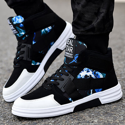 Zapatos de Camuflaje Altos con Cordones