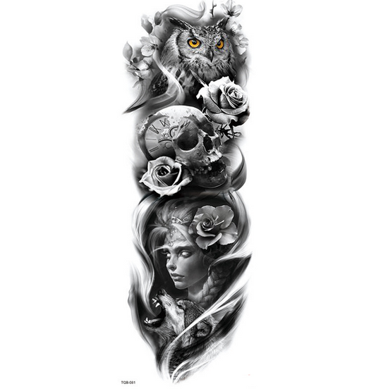 Tatuaje Temporal Impermeable de Brazo Completo - Image 2
