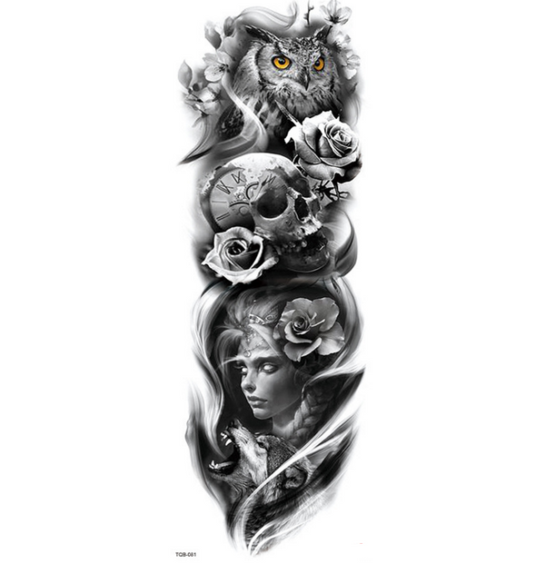 Tatuaje Temporal Impermeable de Brazo Completo