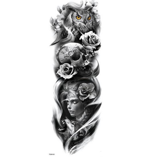 Tatuaje Temporal Impermeable de Brazo Completo - Image 2