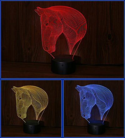Lámpara LED Nocturna Cabeza de Caballo - Image 6