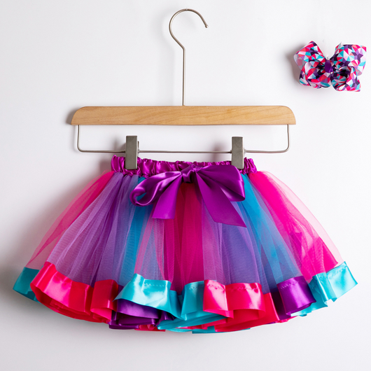 Falda de Malla Arcoíris para Niñas - Image 6