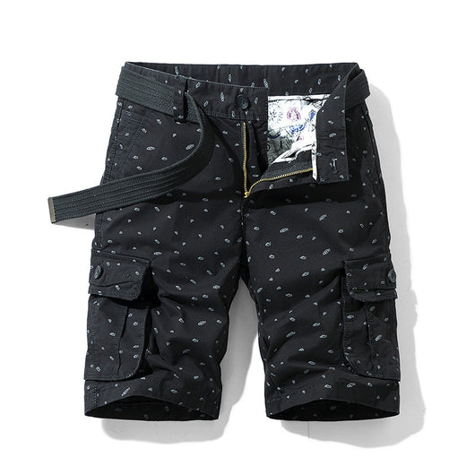 Pantalones Cortos Holgados para Hombre - Estilo Overol de 5 Puntos - Image 8