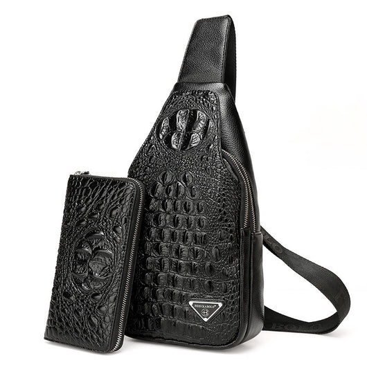 Bolsa de Pecho con Patrón para Hombre - Mochila Cruzada y Cintura - Image 8