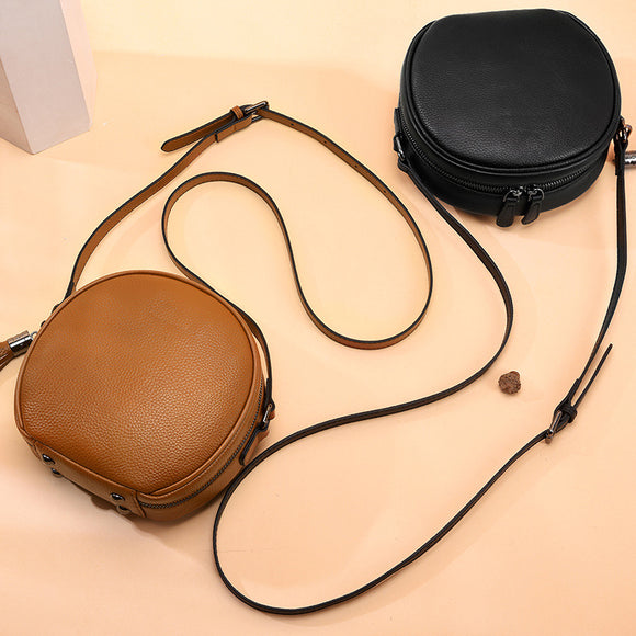 Bolso de Cuero Suave para Mujer con Correa Diagonal