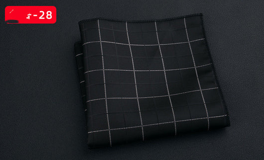 Pañuelo Cuadrado Retro con Bordado Texturizado para Hombre - Image 49