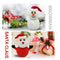 Muñeco Navideño Reversible Papá Noel y Muñeco de Nieve - Juguete Peluche Doble Cara