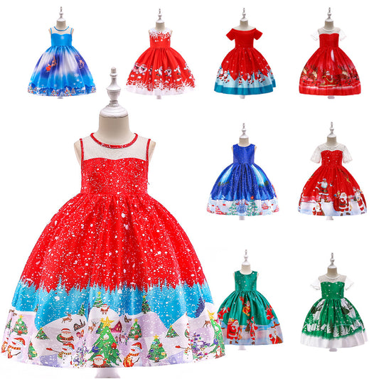 Vestido Princesa Estampado para Niñas