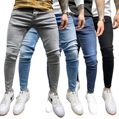Pantalones Vaqueros Skinny Elásticos para Hombre - Image 5