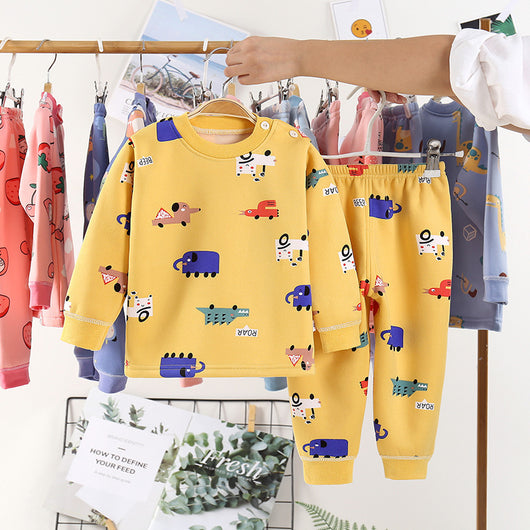 Pantalones Térmicos Infantiles de Terciopelo - Ropa de Abrigo para Niños y Niñas Otoño Invierno - Image 13
