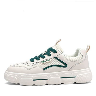 Zapatillas Blancas Casuales con Suela Gruesa y Malla Transpirable - Image 7