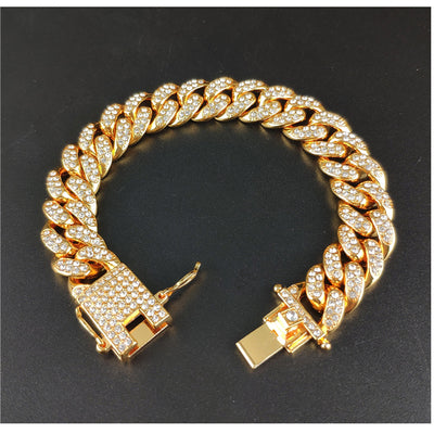 Pulsera Cadena Cubana de Acero Titanio para Hombre - Image 5