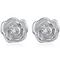 Aretes de Plata 925 Forma Rosa