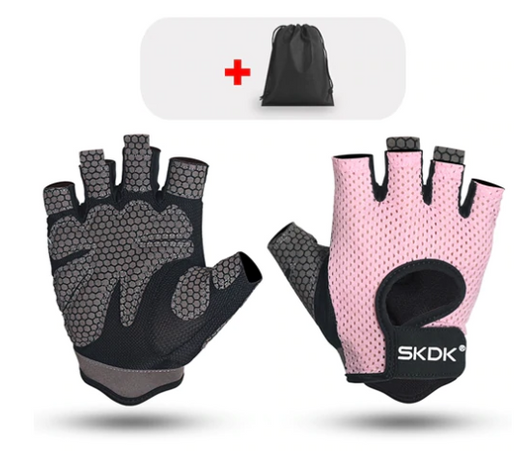 Guantes de Fitness de Medio Dedo Absorbentes de Sudor Antideslizantes - Image 14