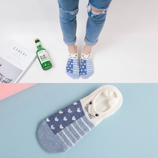 Calcetines de Algodón Estampados Adorables para Mujer - Image 17