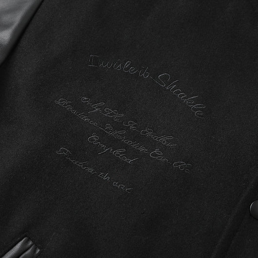 Chaqueta Bomber Retro Americana con Bordados y Costuras Artesanales - Image 19