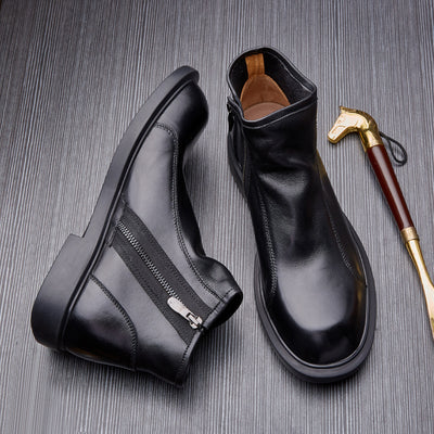 Botas Martin de Cuero Genuino con Punta Redonda para Hombre - Image 4