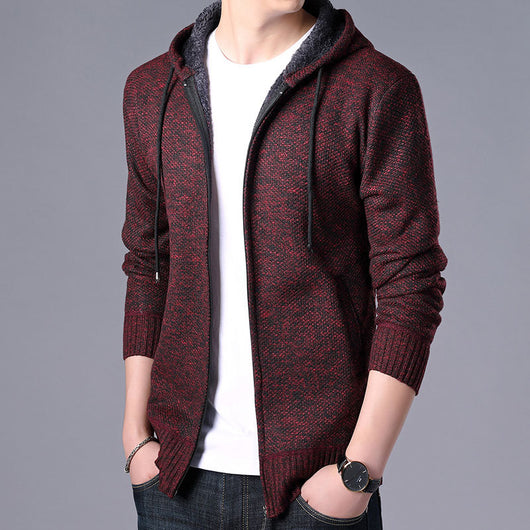 Cardigan de Cuello Alto para Hombre - Suéter Elegante de Manga Larga - Image 21