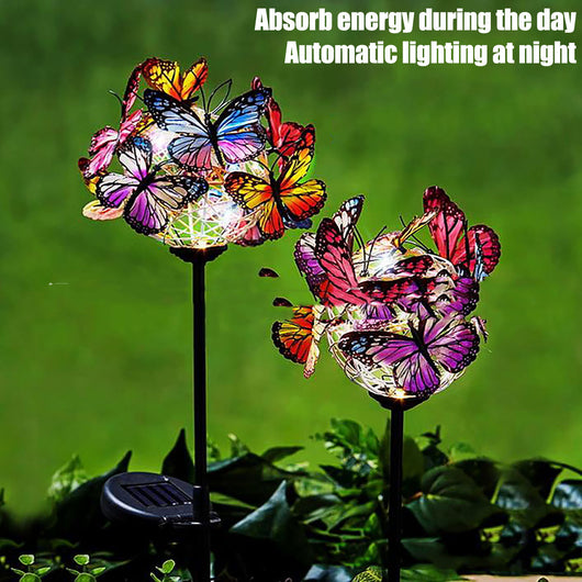 Luz Solar Mariposa RGB Impermeable para Exterior - Image 9