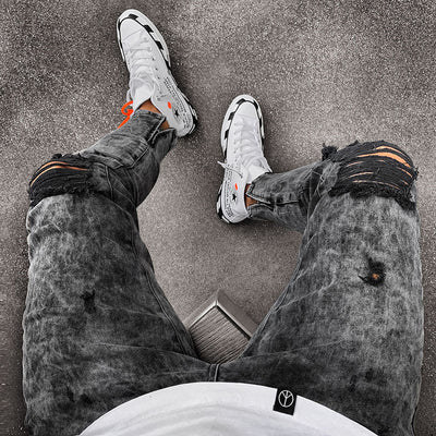 Pantalones Denim Ajustados con Roturas - Image 4