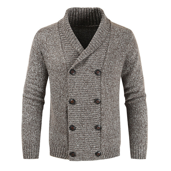 Cardigan Doble Abotonado Casual para Jóvenes