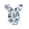 Mono para Bebé Niña con Mangas Trompeta Floral - Conjunto de Verano 0-24 Meses
