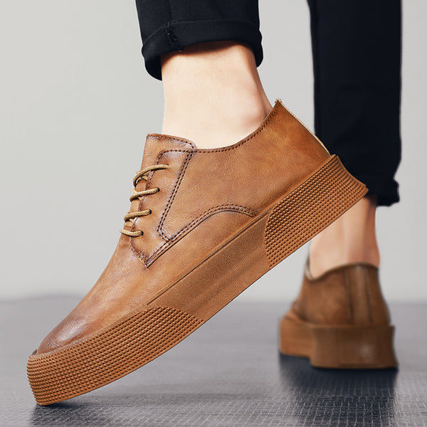 Zapatos Casuales Coreanos con Plataforma y Cordones