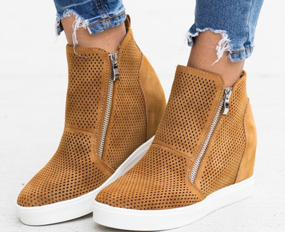 Zapatos Casuales para Mujer con Punta Redonda y Diseño Calado - Image 9