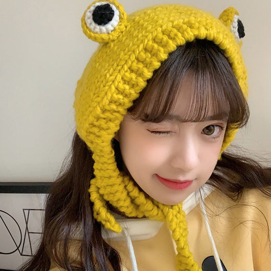 Gorro de Lana Rana Ojos Grandes - Image 12