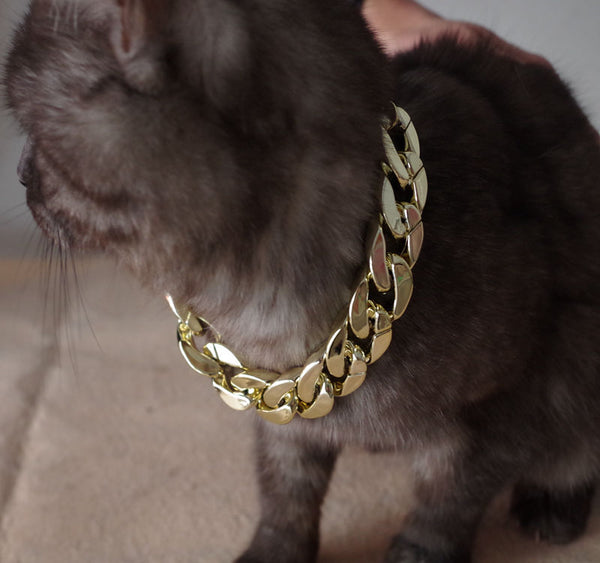 Collar de Oro para Mascotas - Joya Elegante para tu Perro