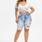 Shorts Casuales Ajustados de Moda Contemporánea