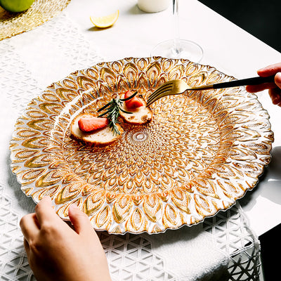 Bandeja de Cristal para Frutas y Aperitivos - Elegancia Moderna para tu Sala - Image 25