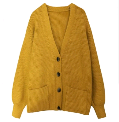 Cardigan de Punto Suelto Estilo Lazy para Otoño e Invierno - Image 2