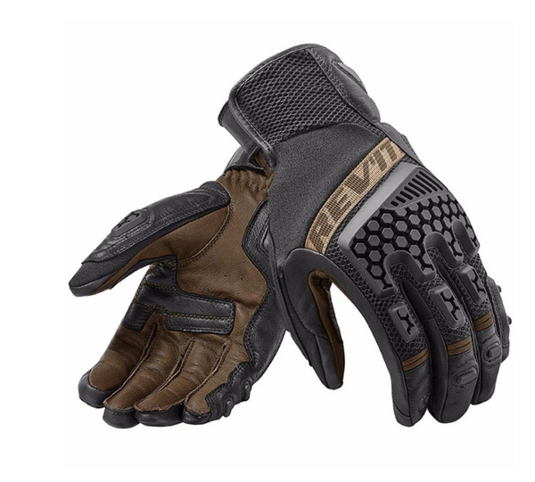 Guantes de Motociclismo Profesionales Desert 3 en Piel de Oveja Negro - Edición Pro BMW
