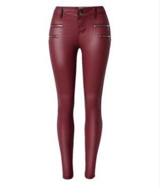 Leggings de Cintura Alta en Cuero Vegano Ecológico SLEEK-2 - Image 4