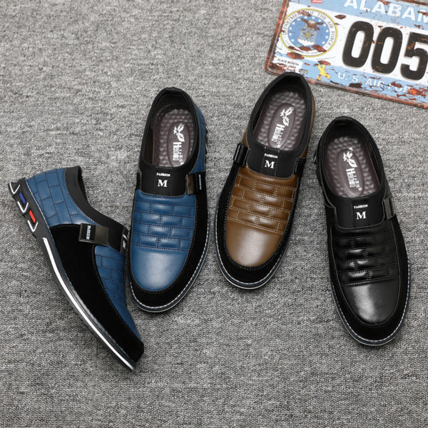 Zapatos de Cuero Estilo Business Casual Coreano para Hombre