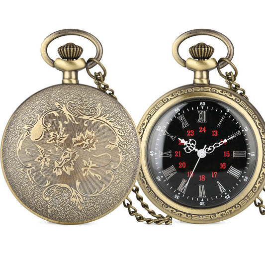 Reloj de Bolsillo Digital Retro Romana con Pantalla LCD