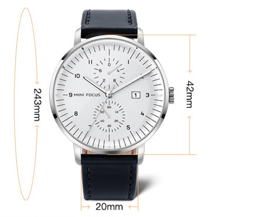 Reloj de Negocios para Hombre con Movimiento Japonés, Calendario y Luz Nocturna - Image 9