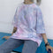 Camiseta Tie Dye Suelta de Manga Corta