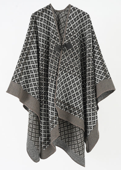 Poncho Cálido Extra Grande con Abertura Frontal - Image 10